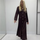 abito lungo con bottoni decorativi incanto